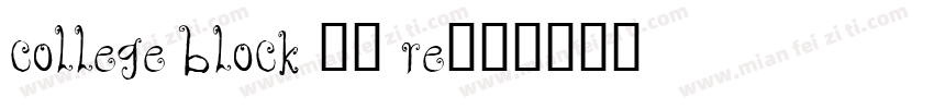 College Block 20 Re字体转换